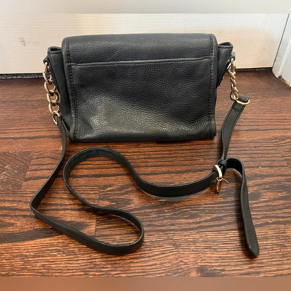 Michael Kors Black Leather Crossbody Shoulder Bag - Picture 7 of 7